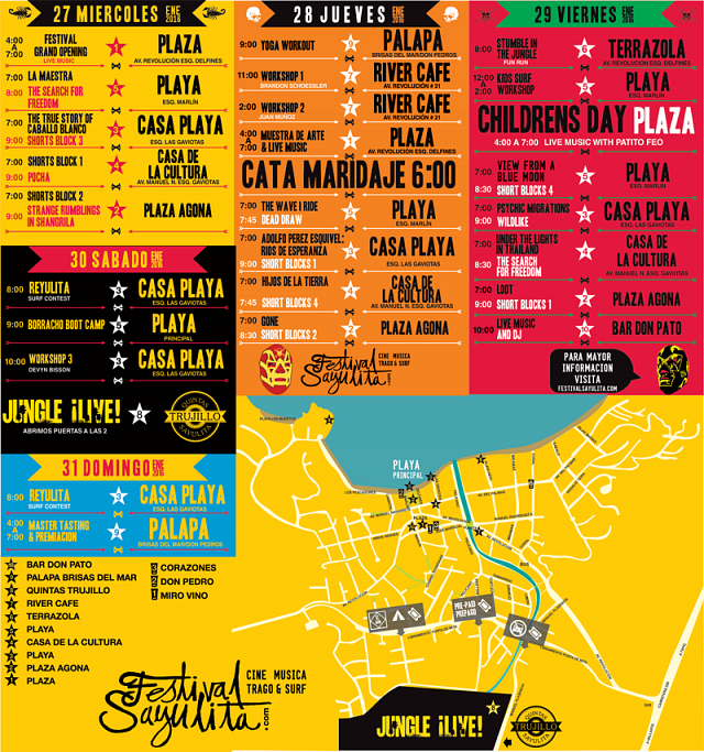 Horario Festival Sayulita 2016